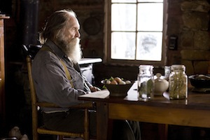 Robert Duvall at table in Get Low